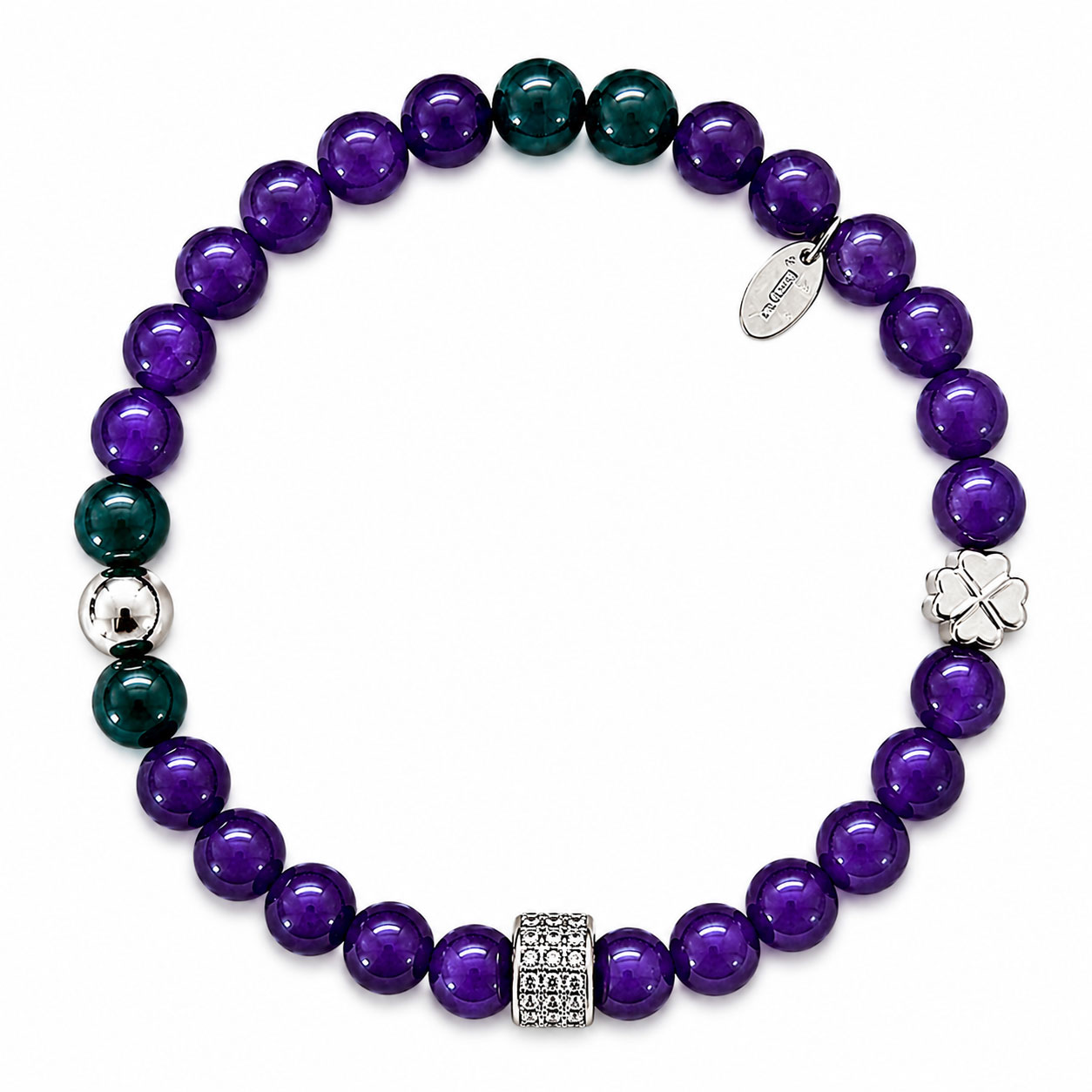 Bracciale elastico  in argento dorato - Reiko