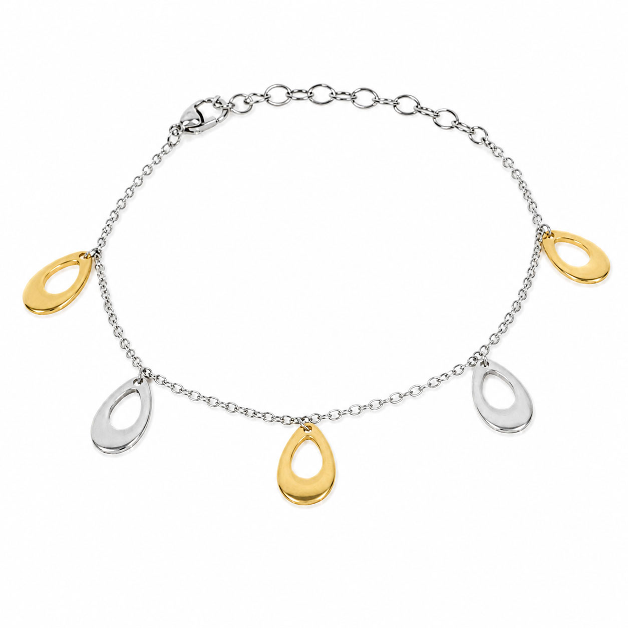 Bracciale Charms Gocce Bicolore - Apple & Cherry